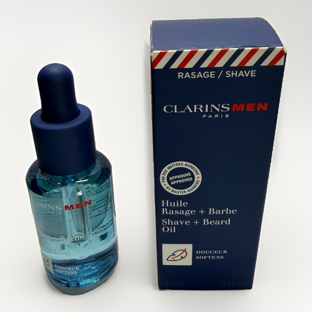 CLARINS MEN SHAVE BEARD OIL SOFTENS 30 ML/1 FL.OZ.